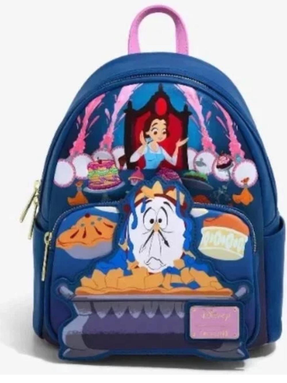 Loungefly Disney Beauty and the Beast Be Our Guest Mini Backpack Exclusive NWT